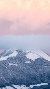 Preview wallpaper mountains, peaks, clouds