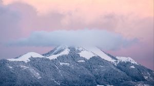 Preview wallpaper mountains, peaks, clouds