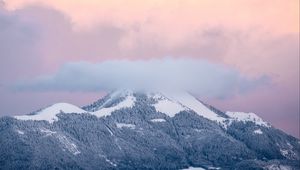 Preview wallpaper mountains, peaks, clouds