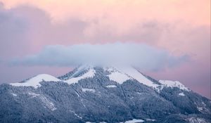 Preview wallpaper mountains, peaks, clouds