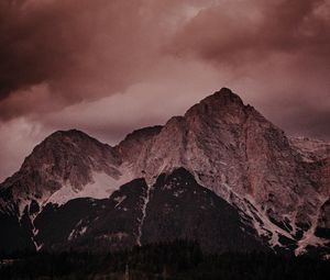 Preview wallpaper mountains, peaks, clouds, nature, landscape