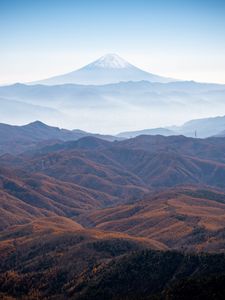 Preview wallpaper mountains, peaks, landscape, hills, forest