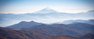 Preview wallpaper mountains, peaks, landscape, hills, forest