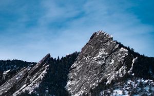 Preview wallpaper mountains, peaks, landscape, snow, slopes