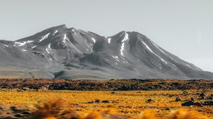 Preview wallpaper mountains, peaks, landscape, bushes, stones