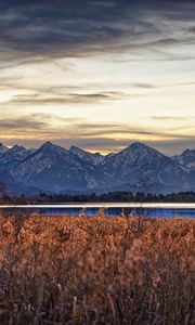 Preview wallpaper mountains, peaks, landscape, autumn