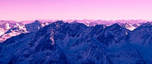 Preview wallpaper mountains, peaks, lilac