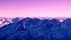 Preview wallpaper mountains, peaks, lilac