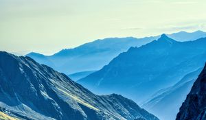 Preview wallpaper mountains, peaks, nature, landscape, shadows
