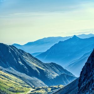 Preview wallpaper mountains, peaks, nature, landscape, shadows