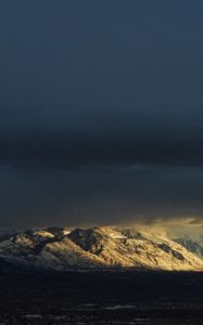 Preview wallpaper mountains, peaks, nature, sky, valley