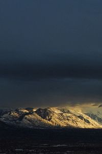 Preview wallpaper mountains, peaks, nature, sky, valley