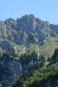 Preview wallpaper mountains, peaks, relief, trees, landscape, nature