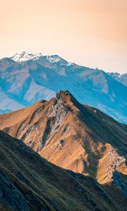 Preview wallpaper mountains, peaks, relief, new zealand