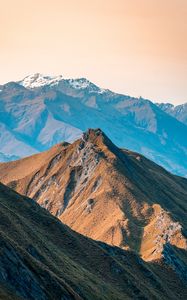 Preview wallpaper mountains, peaks, relief, new zealand