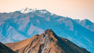 Preview wallpaper mountains, peaks, relief, new zealand