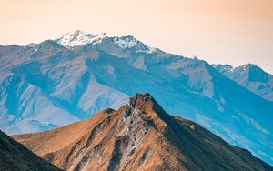 Preview wallpaper mountains, peaks, relief, new zealand