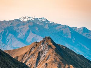 Preview wallpaper mountains, peaks, relief, new zealand