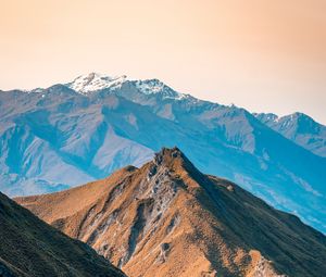 Preview wallpaper mountains, peaks, relief, new zealand