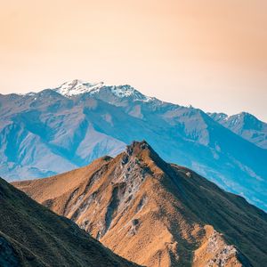 Preview wallpaper mountains, peaks, relief, new zealand