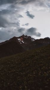 Preview wallpaper mountains, peaks, rocks, slope, snowy