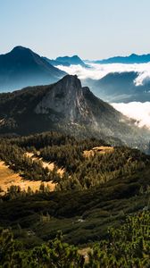 Preview wallpaper mountains, peaks, rocks, distance, sky