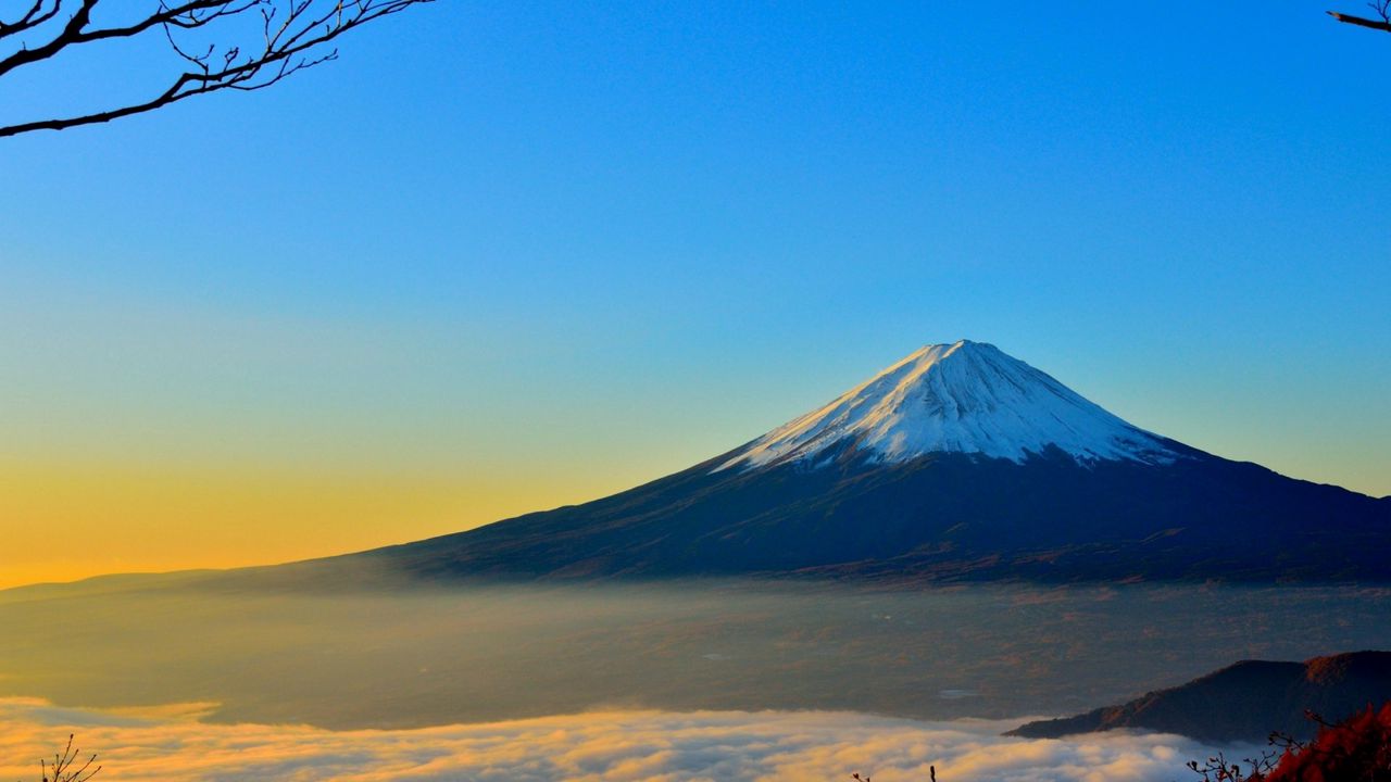 Wallpaper mountains, peaks, sky