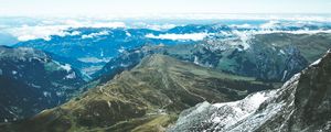 Preview wallpaper mountains, peaks, sky, mountain landscape
