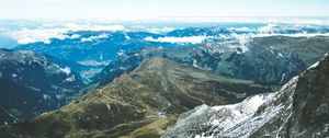 Preview wallpaper mountains, peaks, sky, mountain landscape