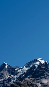 Preview wallpaper mountains, peaks, sky, cloudless, landscape