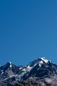 Preview wallpaper mountains, peaks, sky, cloudless, landscape