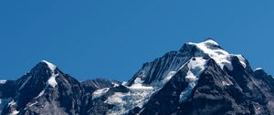 Preview wallpaper mountains, peaks, sky, cloudless, landscape