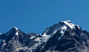 Preview wallpaper mountains, peaks, sky, cloudless, landscape