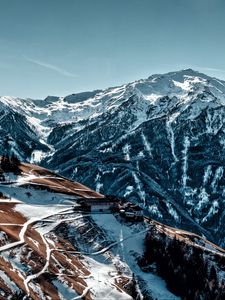 Preview wallpaper mountains, peaks, slopes, snow, alps