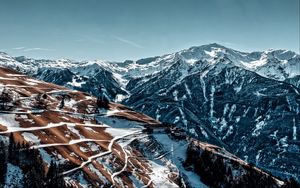 Preview wallpaper mountains, peaks, slopes, snow, alps