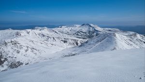 Preview wallpaper mountains, peaks, snow, winter, nature, white