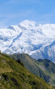 Preview wallpaper mountains, peaks, snow, landscape, nature