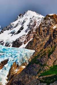 Preview wallpaper mountains, peaks, snow, relief, landscape, nature