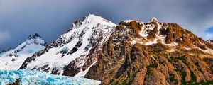 Preview wallpaper mountains, peaks, snow, relief, landscape, nature