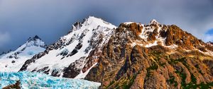 Preview wallpaper mountains, peaks, snow, relief, landscape, nature