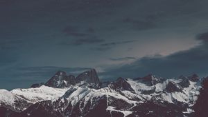 Preview wallpaper mountains, peaks, snow