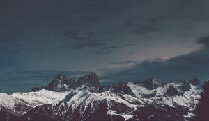 Preview wallpaper mountains, peaks, snow