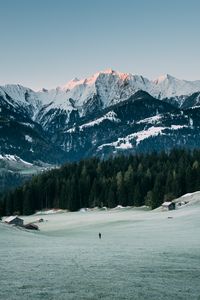 Preview wallpaper mountains, peaks, snow