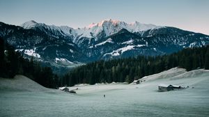 Preview wallpaper mountains, peaks, snow