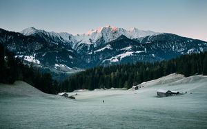 Preview wallpaper mountains, peaks, snow