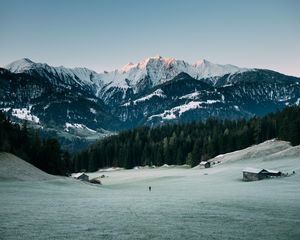 Preview wallpaper mountains, peaks, snow