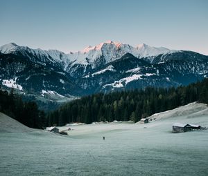 Preview wallpaper mountains, peaks, snow