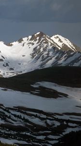 Preview wallpaper mountains, peaks, snow, winter, landscape, nature