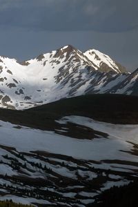 Preview wallpaper mountains, peaks, snow, winter, landscape, nature