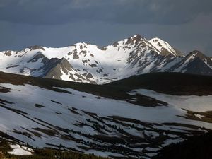 Preview wallpaper mountains, peaks, snow, winter, landscape, nature